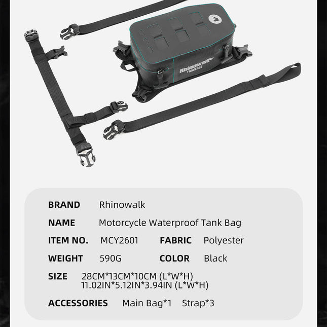 2L Compact Waterproof Tank Bag
