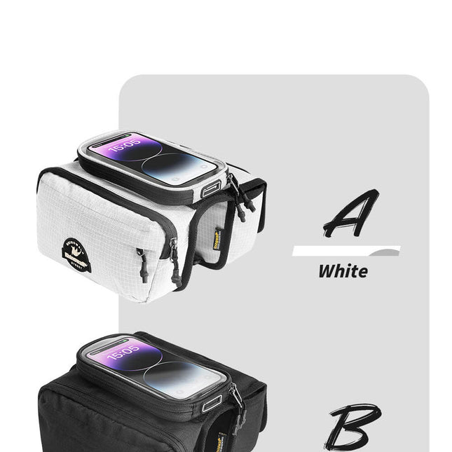 Bike Frame Tube Bag WithTouchable Phone Holder