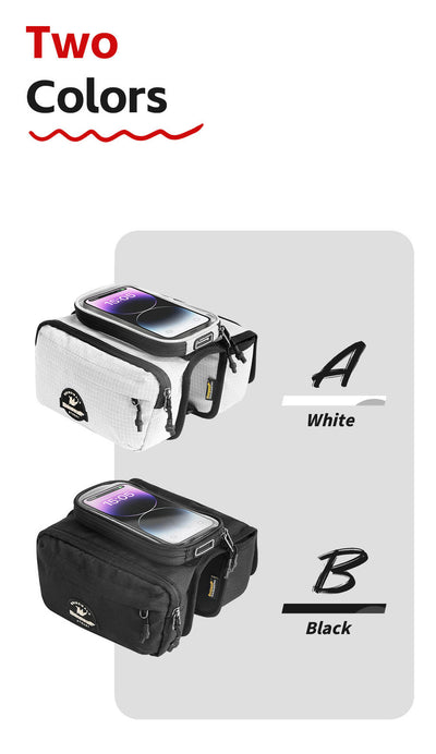 Bike Frame Tube Bag WithTouchable Phone Holder