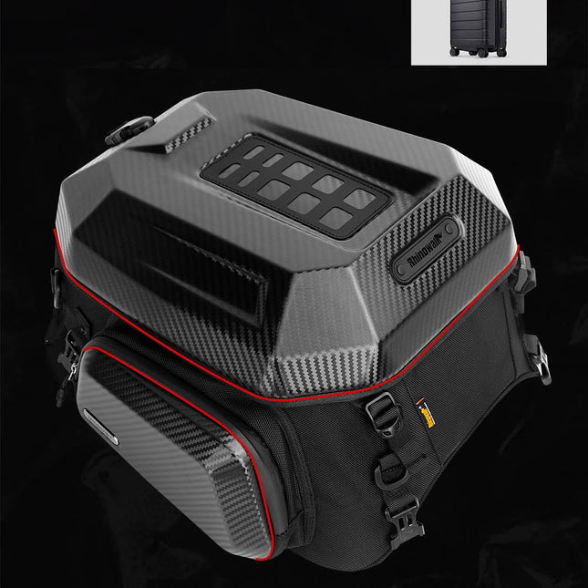 23L-35L ABS Hard Shell Tail  Bag with Expandable