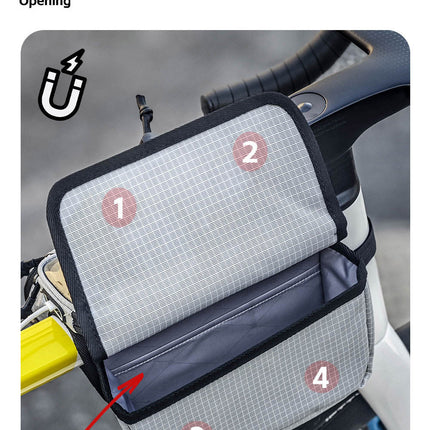 Bike Frame Tube Bag WithTouchable Phone Holder