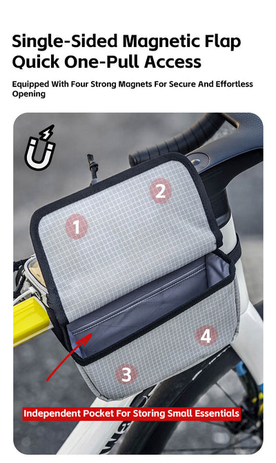Bike Frame Tube Bag WithTouchable Phone Holder