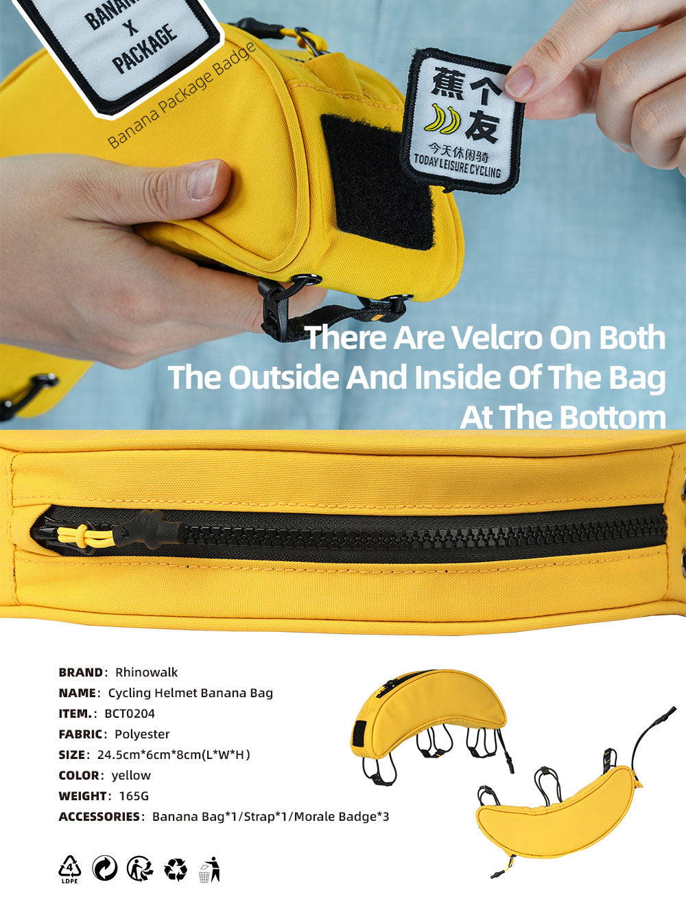 banana bike helmet Motorcycle Cover - Boost your visibility while spreading cheer with our Banana Motorcycle Helmet Cover Banana Helmet Bag Rhinowalk
