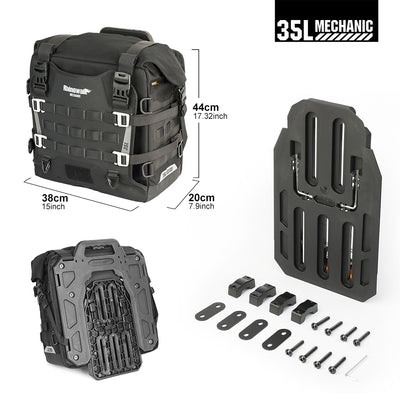 35L Motorcycle Side Bag – Quick Release Waterproof Saddlebag