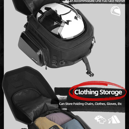 23L-35L ABS Hard Shell Tail  Bag with Expandable