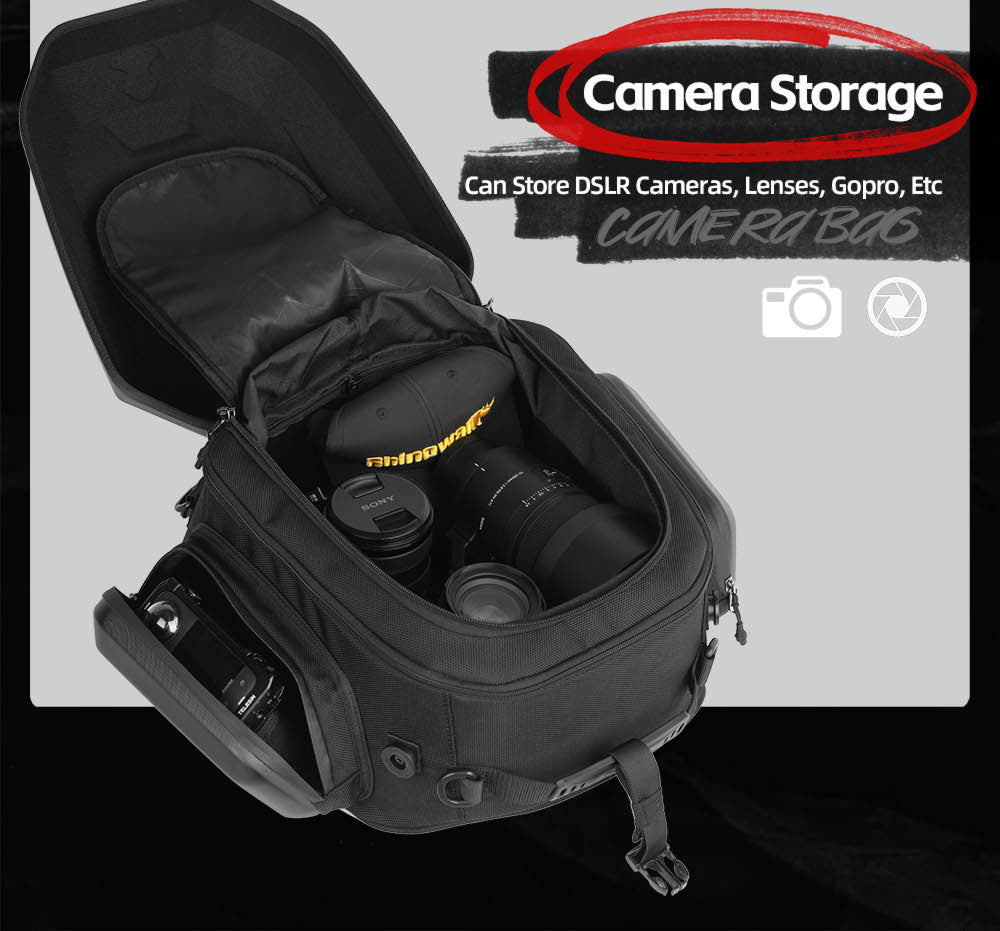 23L-35L ABS Hard Shell Tail  Bag with Expandable