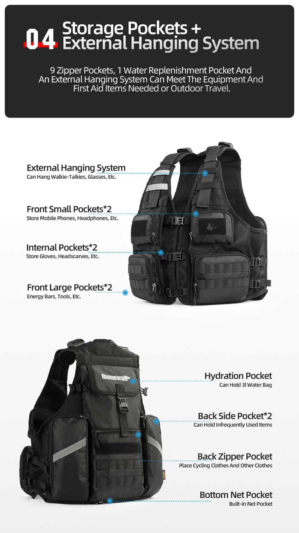 Motorcycle Cycling Vest