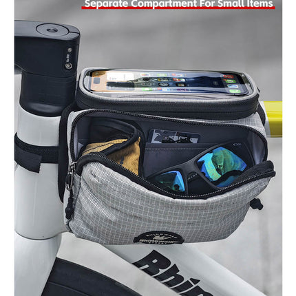 Bike Frame Tube Bag WithTouchable Phone Holder
