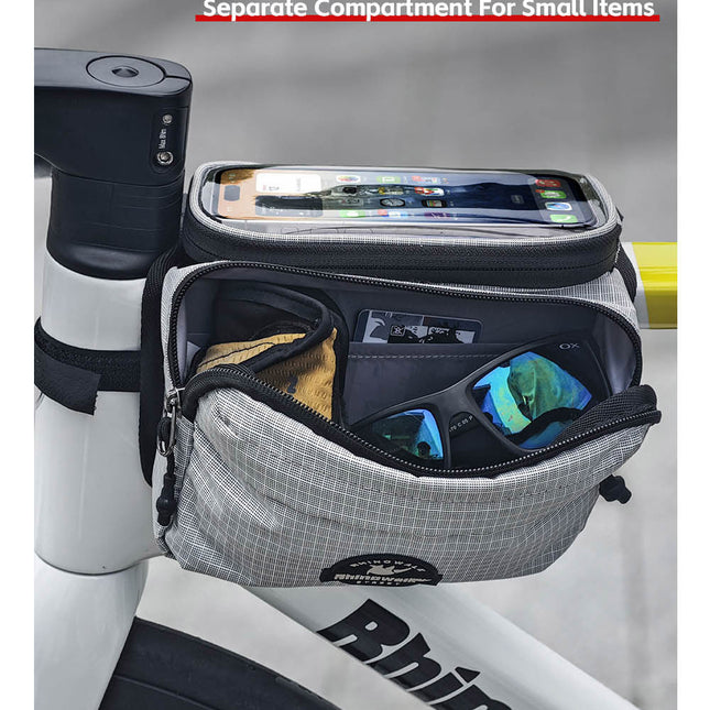 Bike Frame Tube Bag WithTouchable Phone Holder