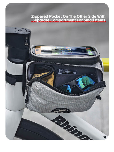 Bike Frame Tube Bag WithTouchable Phone Holder