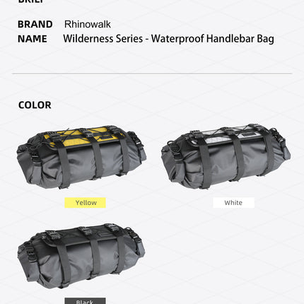 8l Handlebar Bag - Wilderness Series