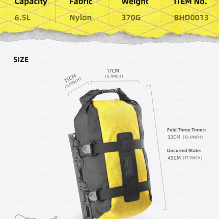 6.5l Fork bag inc cage- Wilderness Series