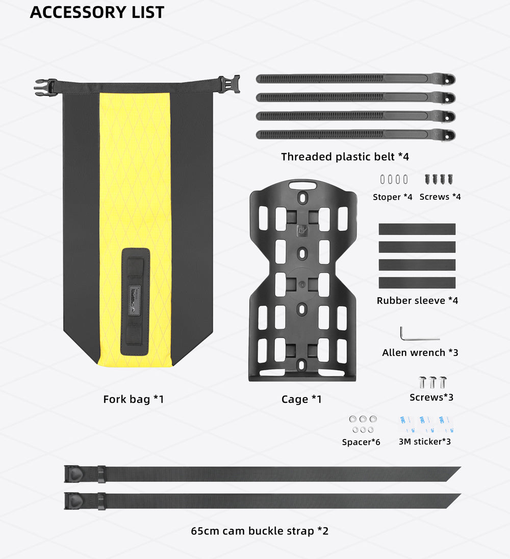 6.5l Fork bag inc cage- Wilderness Series