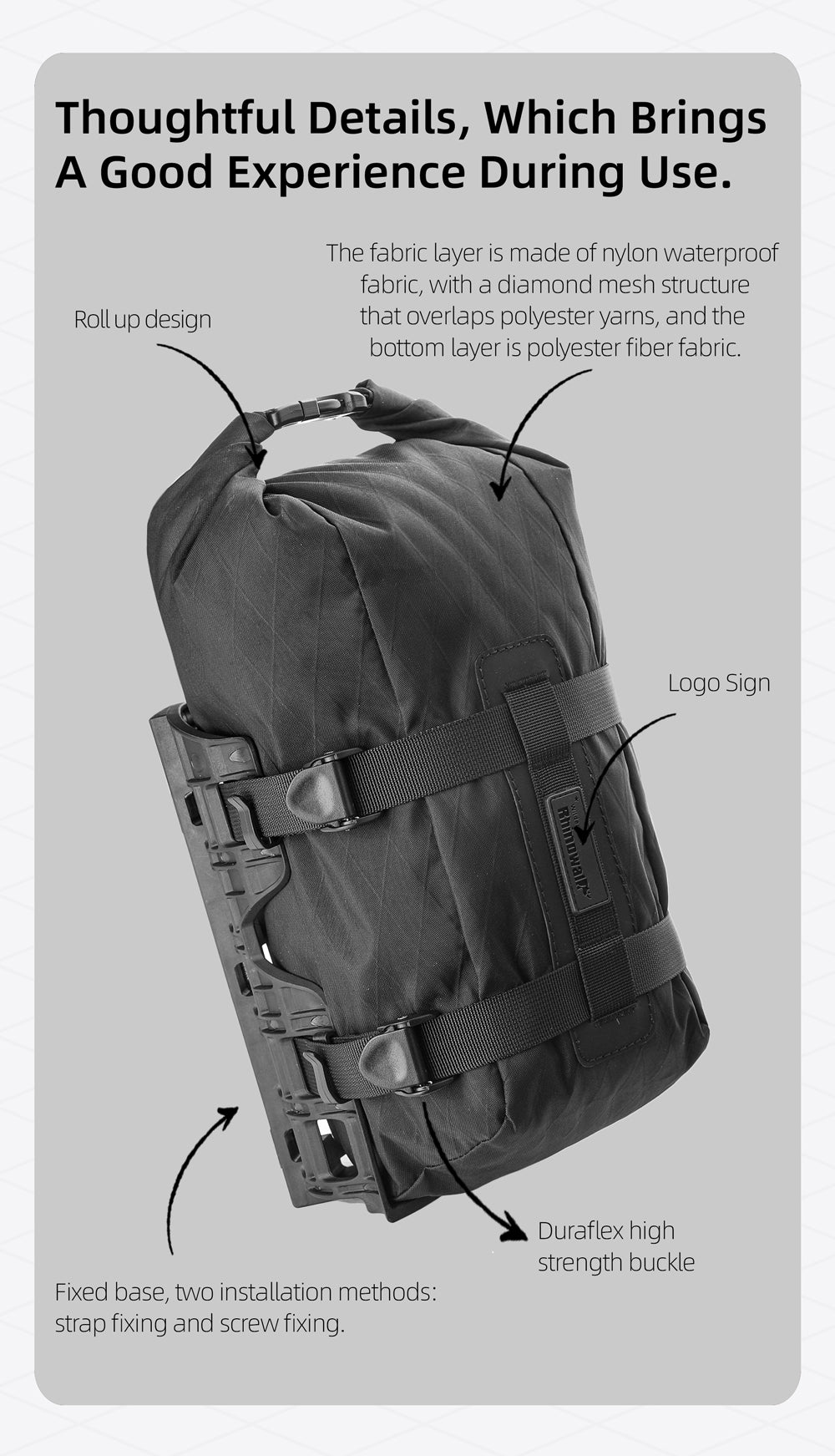 6.5l Fork bag inc cage- Wilderness Series