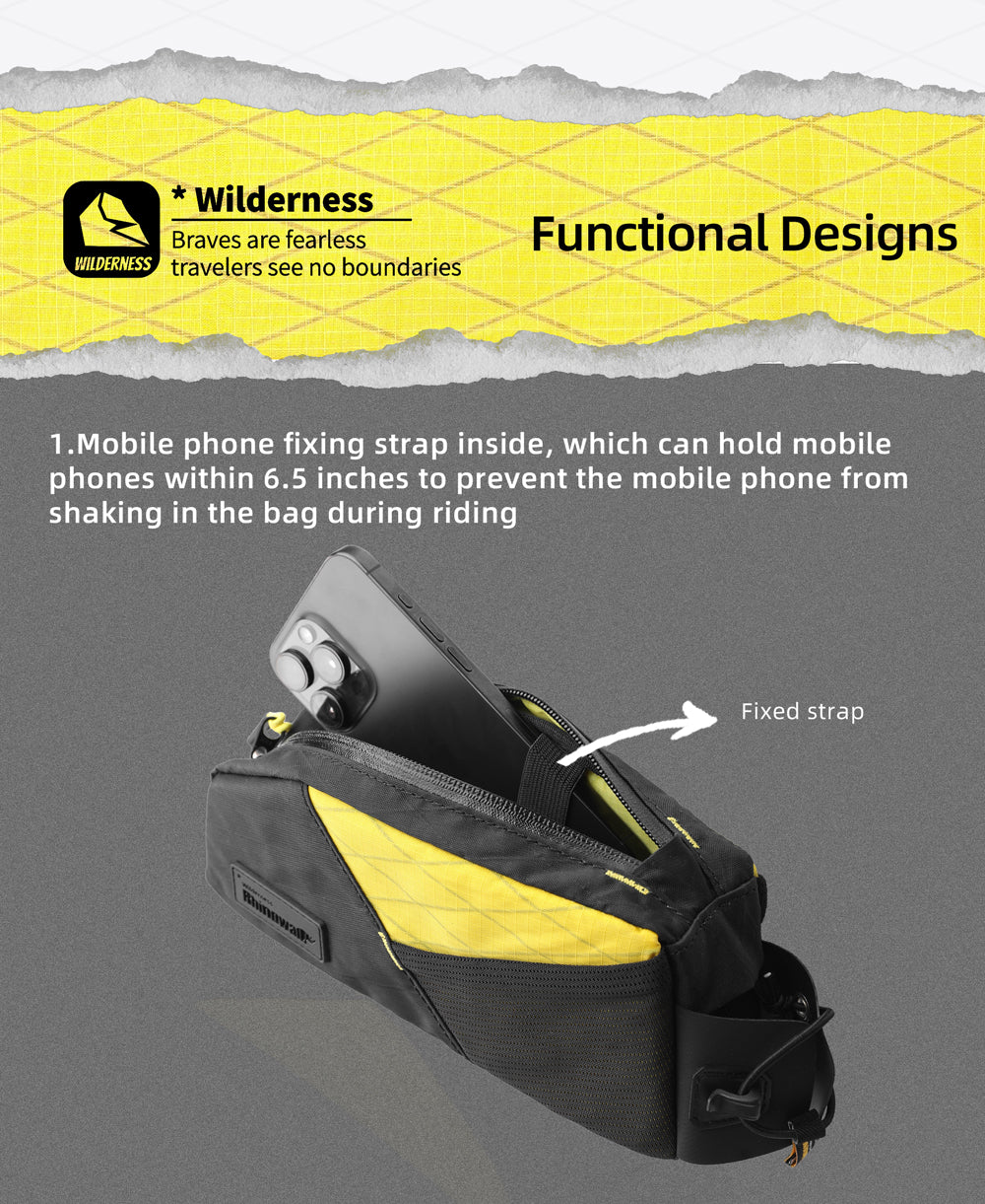 1.2l Top tube bag - Wilderness Series