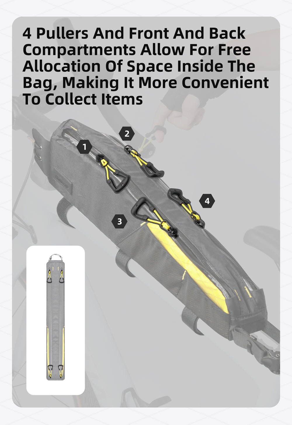 2.1l Triangle top tube bag - Wilderness Series