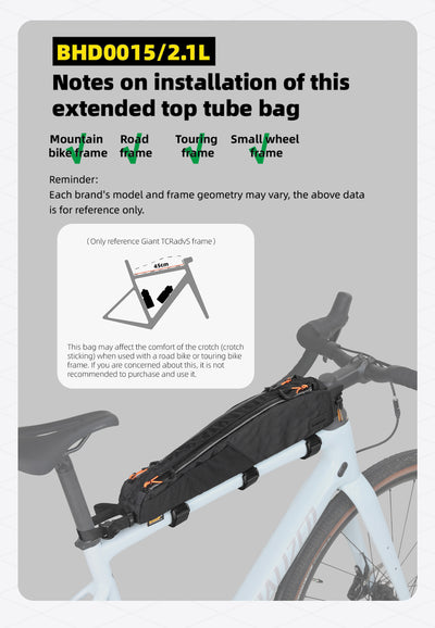 2.1l Triangle top tube bag - Wilderness Series