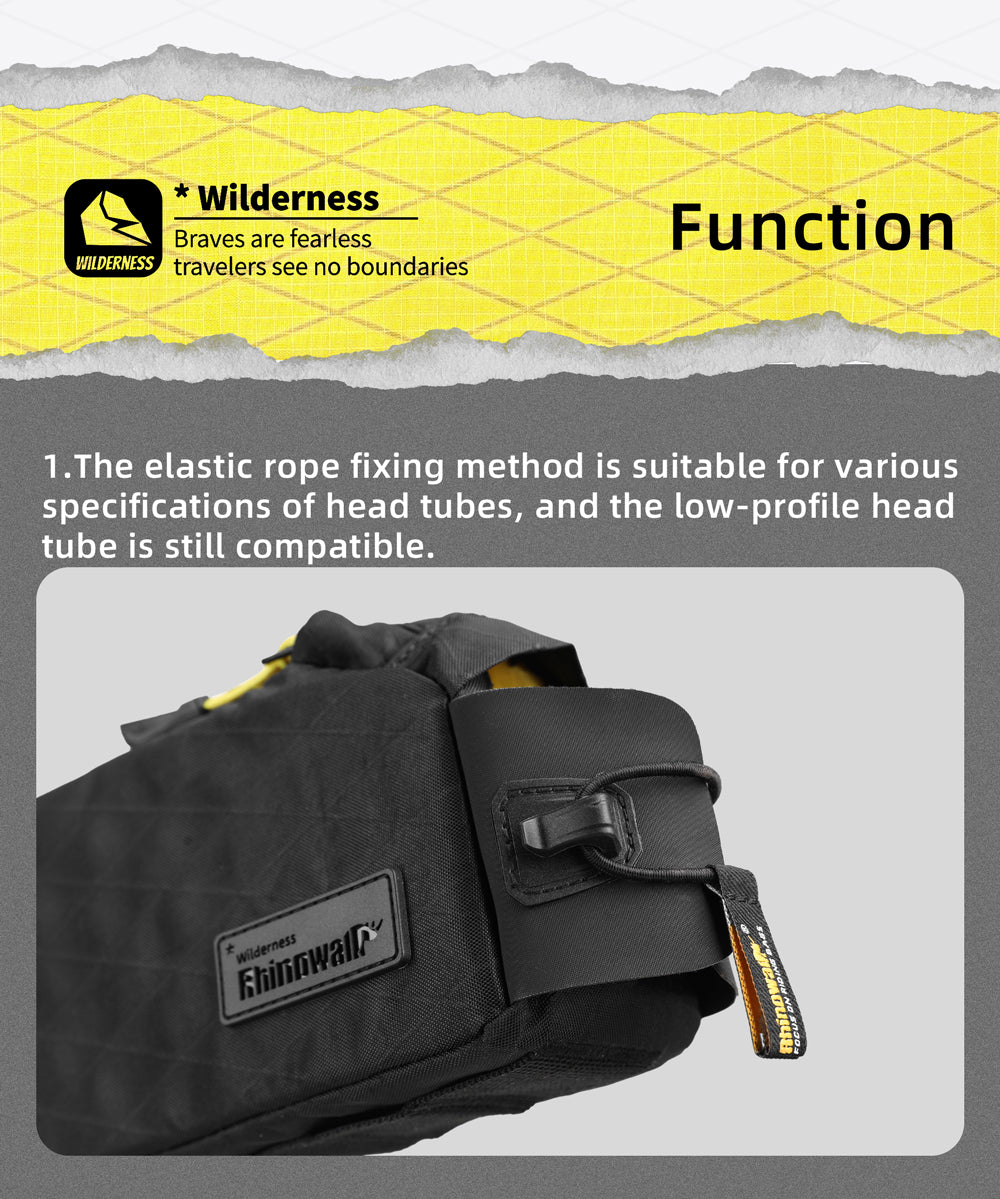 2.1l Triangle top tube bag - Wilderness Series