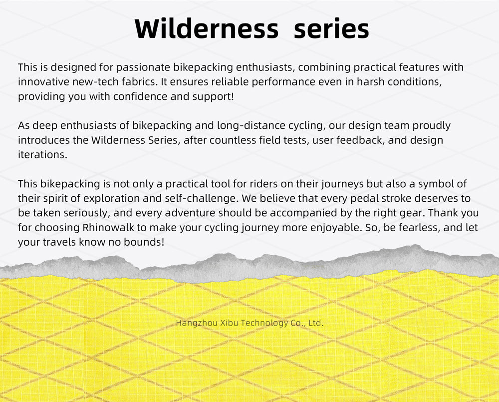 2.1l Triangle top tube bag - Wilderness Series