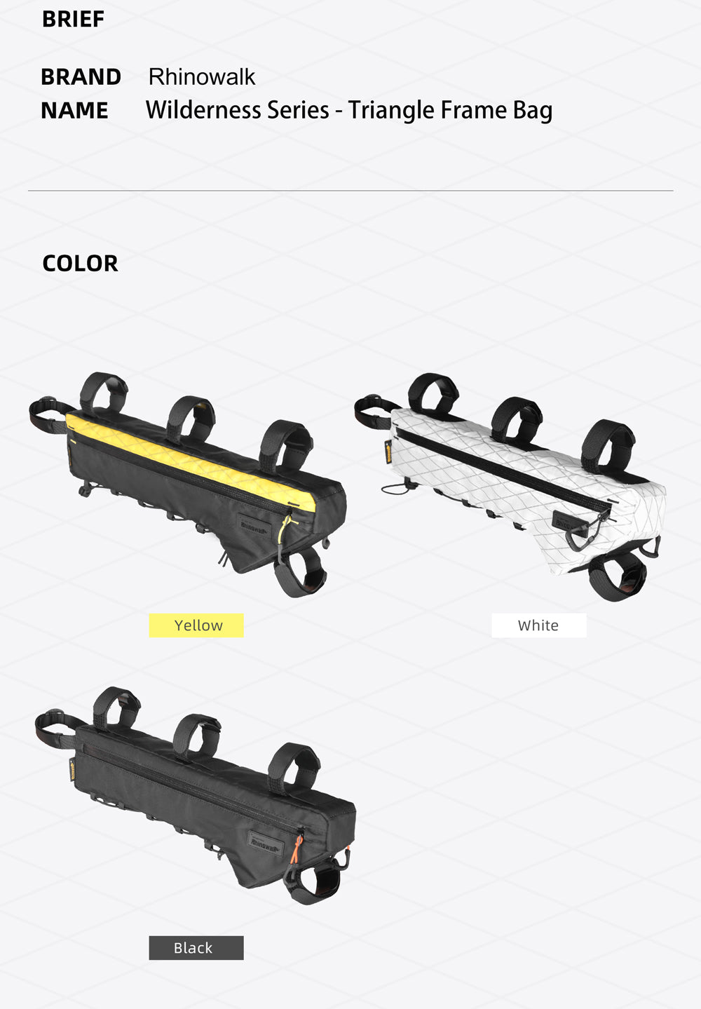 2.4l Triangle Frame Bag-Wilderness Series