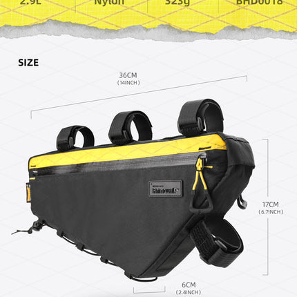 2.9l Triangle frame bag-Wilderness Series -L