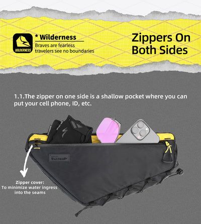 2.9l Triangle frame bag-Wilderness Series -L