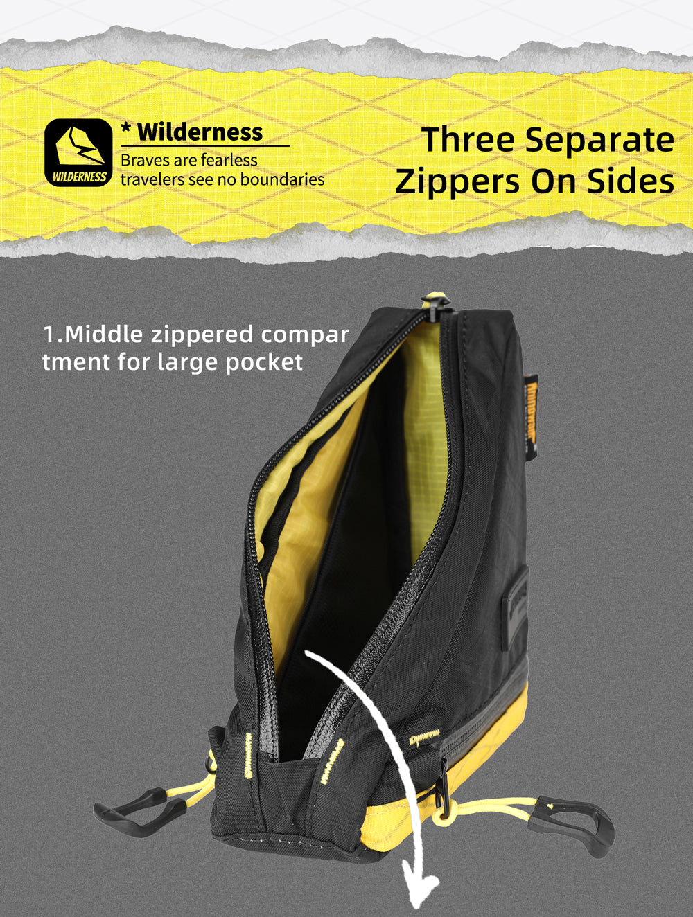 0.9l Triangle tube bag mini-Wilderness Series