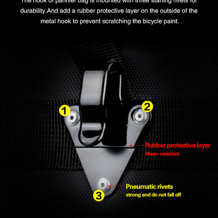 3 in 1 Bicycle Pannier Carrier Pack