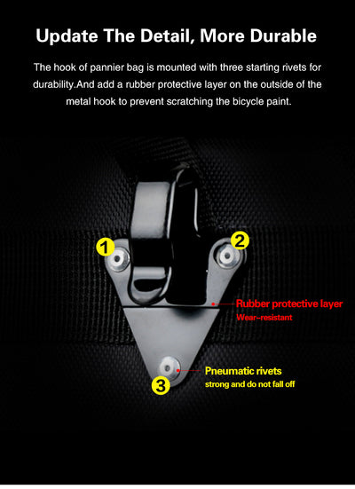 3 in 1 Bicycle Pannier Carrier Pack