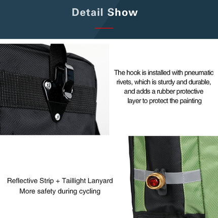 3 in 1 Bicycle Pannier Carrier Pack