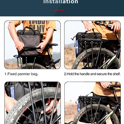 3 in 1 Bicycle Pannier Carrier Pack