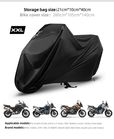Motorcycle rainproof and dustproof cover