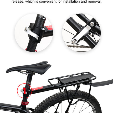 Quick Release Rear Rack Cargo Carrier