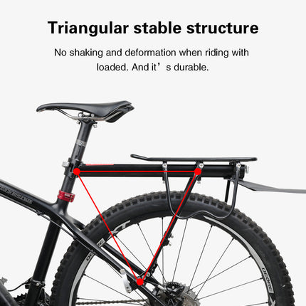 Quick Release Rear Rack Cargo Carrier