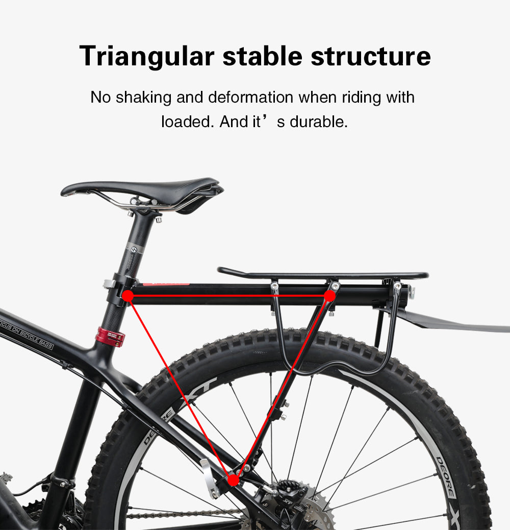 Quick Release Rear Rack Cargo Carrier