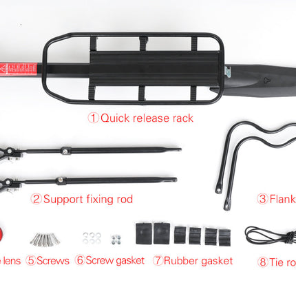 Quick Release Rear Rack Cargo Carrier