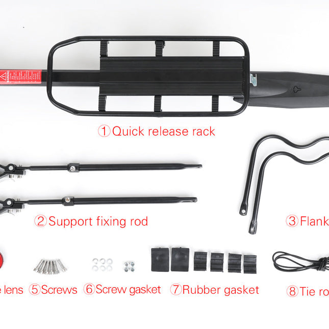 Quick Release Rear Rack Cargo Carrier