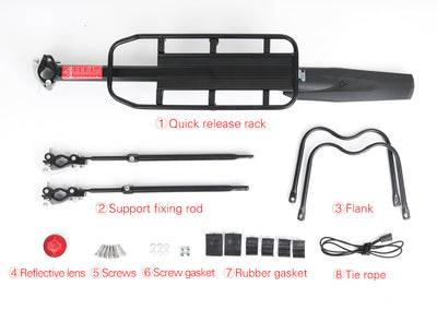 Quick Release Rear Rack Cargo Carrier