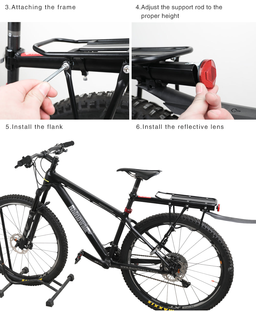 Quick Release Rear Rack Cargo Carrier