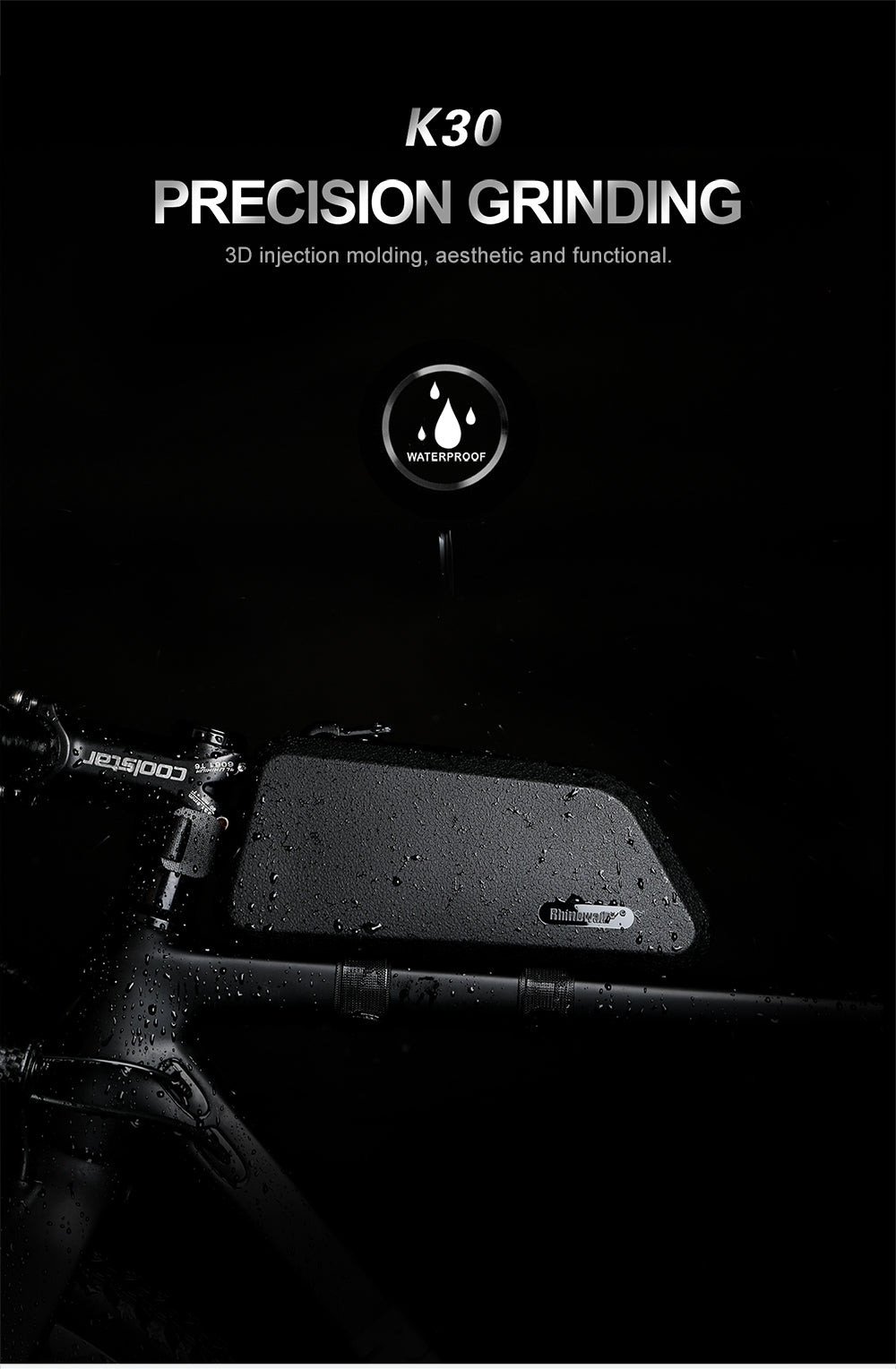 1.5 Liter Waterproof TPU Bike Top Tube Bag -K30