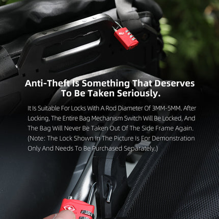 35L Motorcycle Side Bag – Quick Release Waterproof Saddlebag