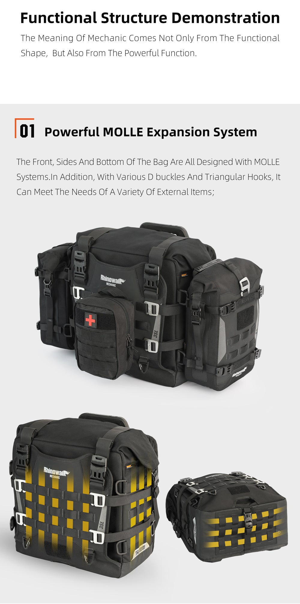 35l Quick release side bag – Rhinowalk Official Store