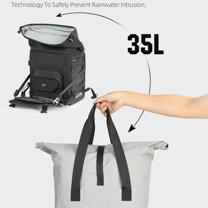35L Motorcycle Side Bag – Quick Release Waterproof Saddlebag