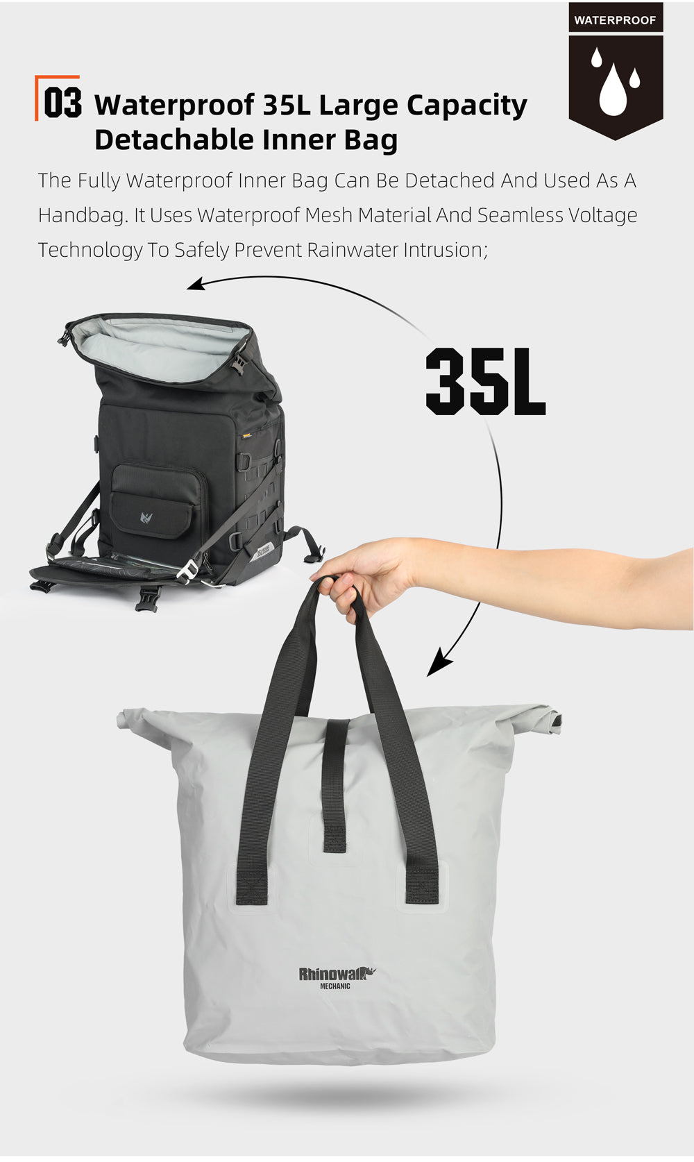 35l Quick release side bag