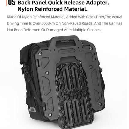 35L Motorcycle Side Bag – Quick Release Waterproof Saddlebag