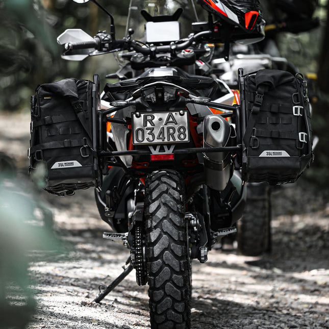 35L Motorcycle Side Bag – Quick Release Waterproof Saddlebag