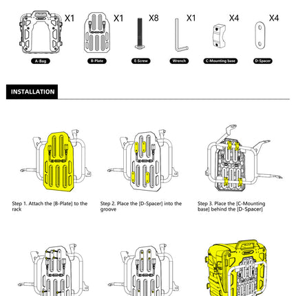 35L Motorcycle Side Bag – Quick Release Waterproof Saddlebag