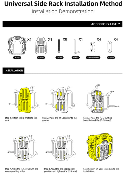 35l Quick release side bag