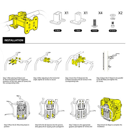 35L Motorcycle Side Bag – Quick Release Waterproof Saddlebag