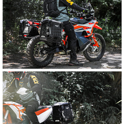 35L Motorcycle Side Bag – Quick Release Waterproof Saddlebag